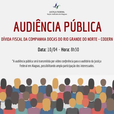 Imagem: JFAL participa por cooperação judiciária de audiência pública promovida pela Seção Judiciária do Rio