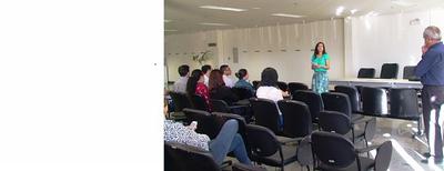 Giselle Rolemberg apresenta Comissão Socioambiental e palestrante Imagem: Giselle Rolemberg apresenta Comissão Socioambiental e palestrante