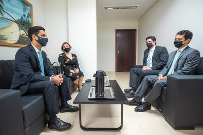 Reunião do Prefeito com diretoria da JFAL Imagem: Reunião do Prefeito com diretoria da JFAL