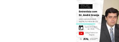 JFAL realiza entrevista com Dr. André Granja no YouTube Imagem: JFAL realiza entrevista com Dr. André Granja no YouTube