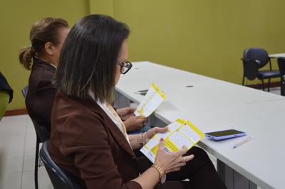 Imagem: Evento contou também com panfleto interativo para facilitar a fixação das informações