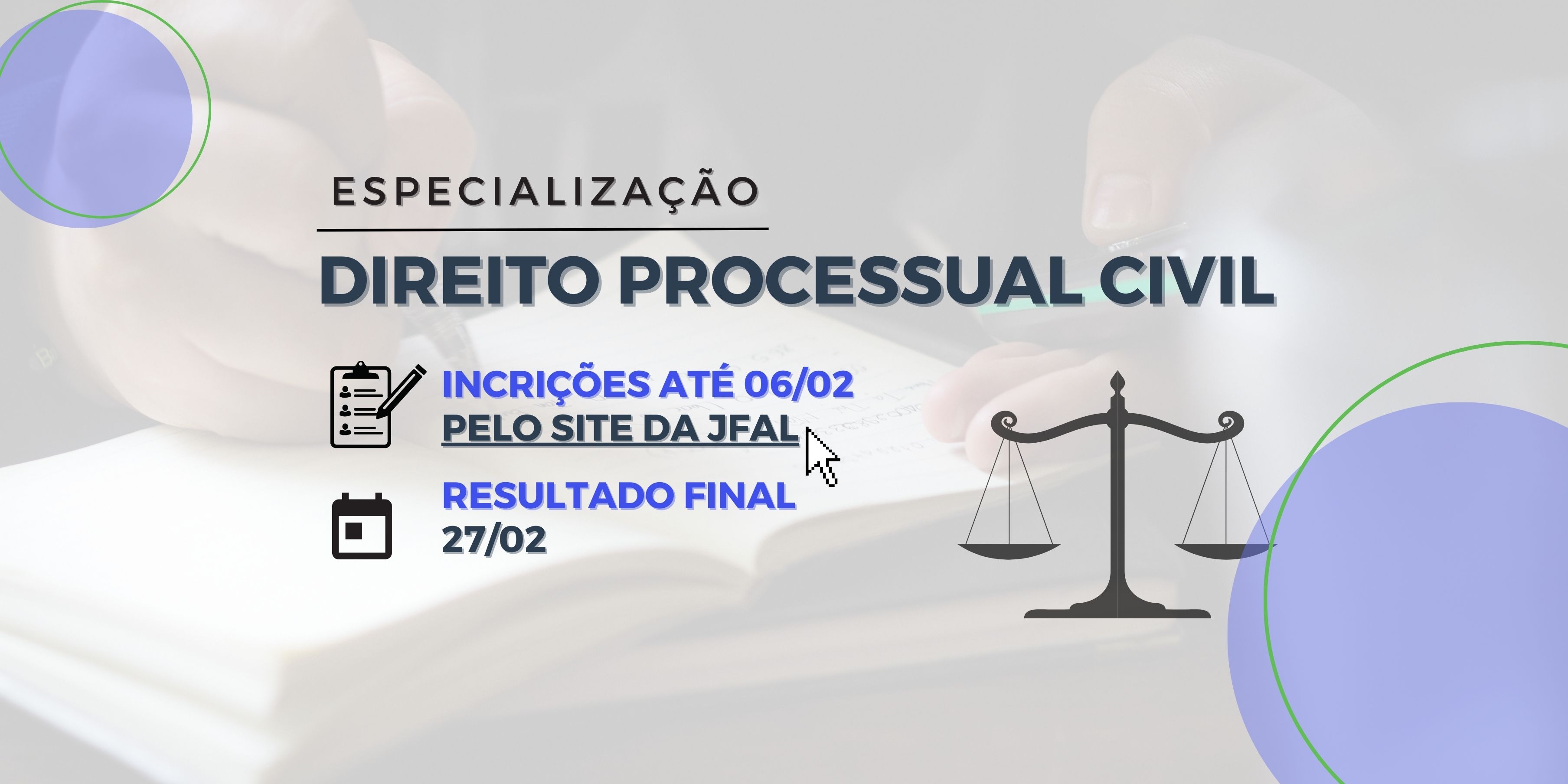 ESPECIALIZAÇÃO EM DIREITO PROCESSUAL CIVIL