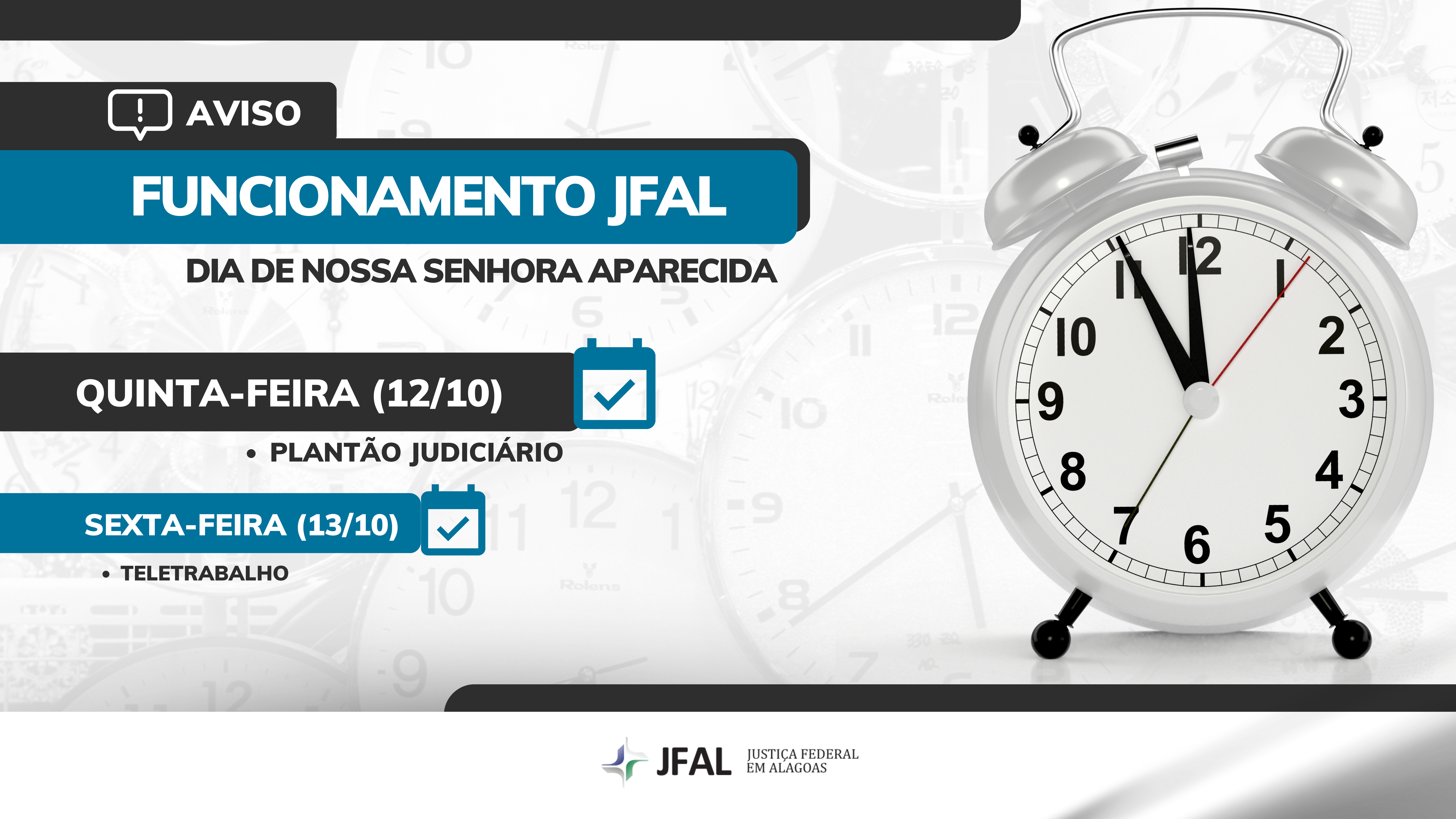 Feriado altera funcionamento da Justiça Eleitoral nesta sexta-feira (11) —  Tribunal Regional Eleitoral de Alagoas