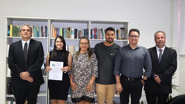 Imagem: A nova servidora tomou posse no gabinete do diretor do Foro, nesta quarta-feira