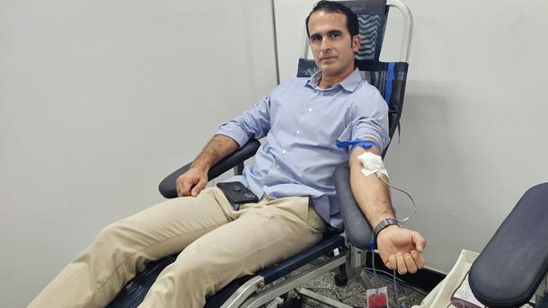 Imagem: O juiz federal Antônio José é doador há mais de 25 anos e aproveitou para prestigiar a iniciativa na JFAL