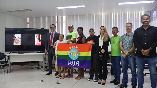 Imagem: Reunião de alinhamento inicia a preparação da 3ª edição do Mutirão PopRuaJud, em maio, em novo endereço