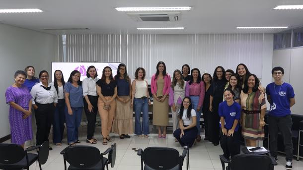 Imagem: Palestra no miniauditório da JFAL reuniu mulheres de vários setores da instituição